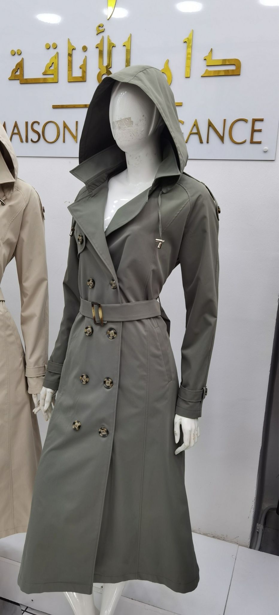 Trench-coat bas long